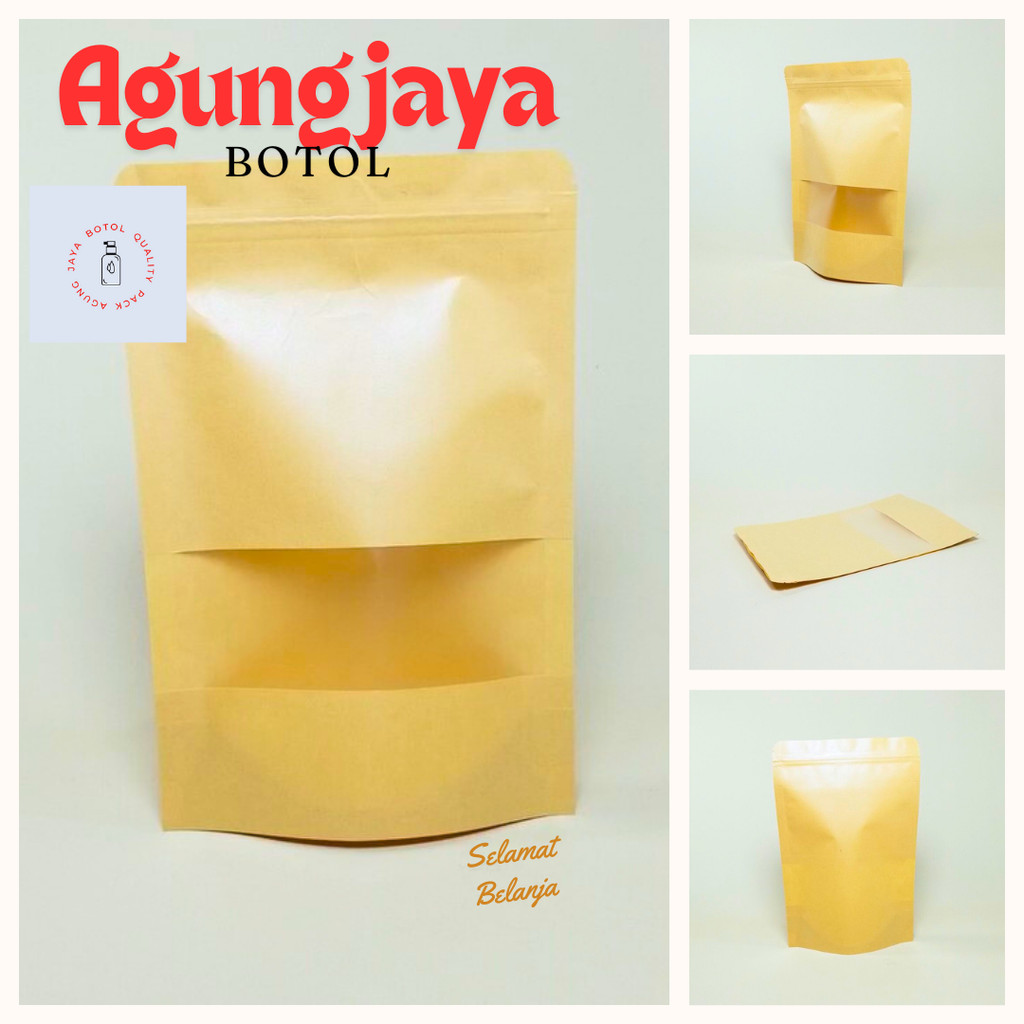 Standing Pouch Window Transmetz Lithopaper @ Pcs Series / Plastik / Plastik Kemasan / Pouch Plastik 