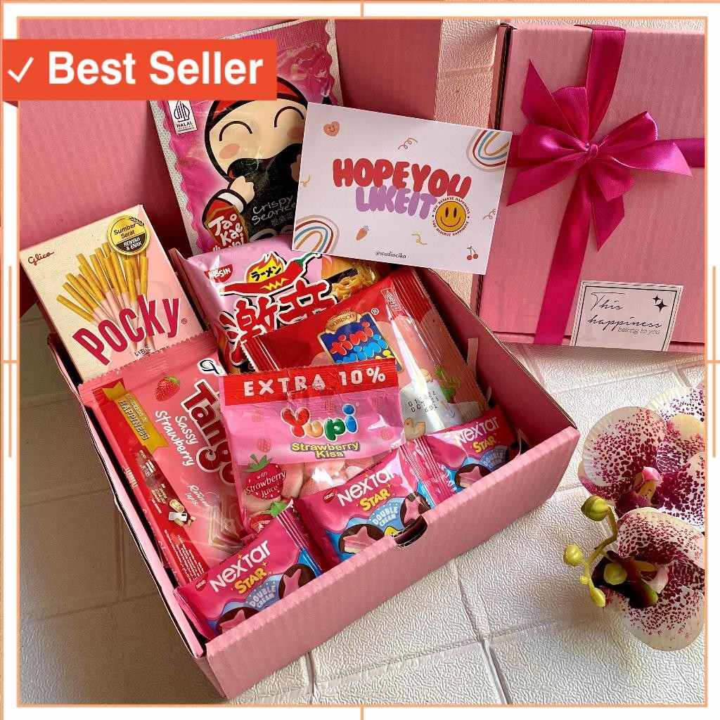 

Hampers unik Romantis Wisuda Anniversary Pacar Pasangan / Hampers Snack Ulang Tahun Gift Box Wisuda Kado Sempro Hadiah Lebaran