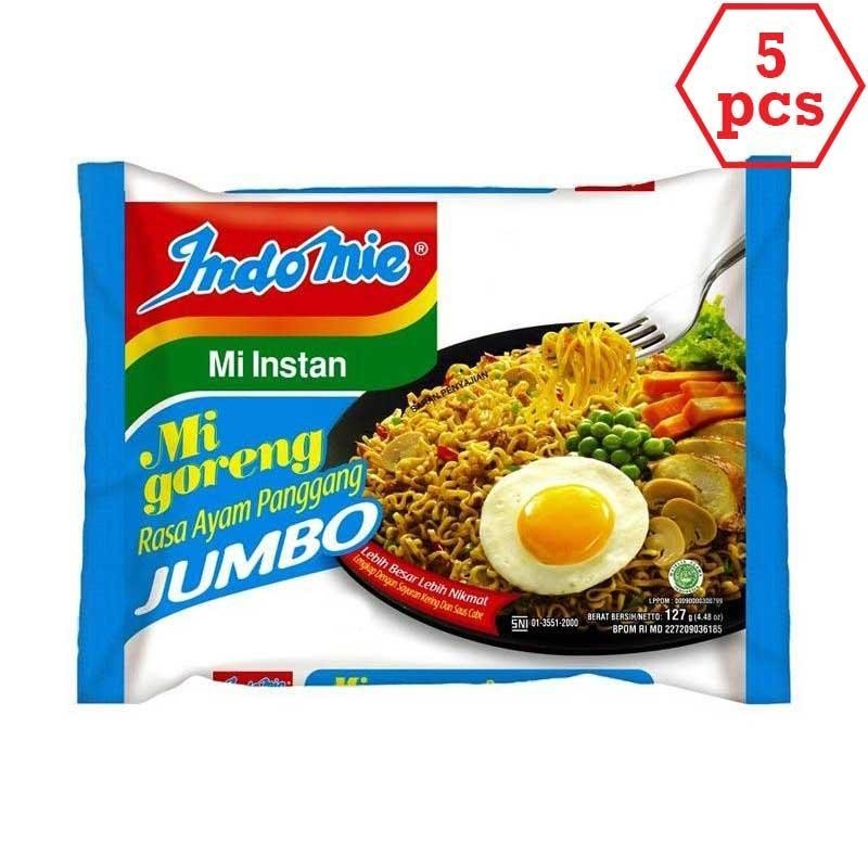 

5 Bungkus Indomie Goreng Jumbo Ayam 127gr 5pcs