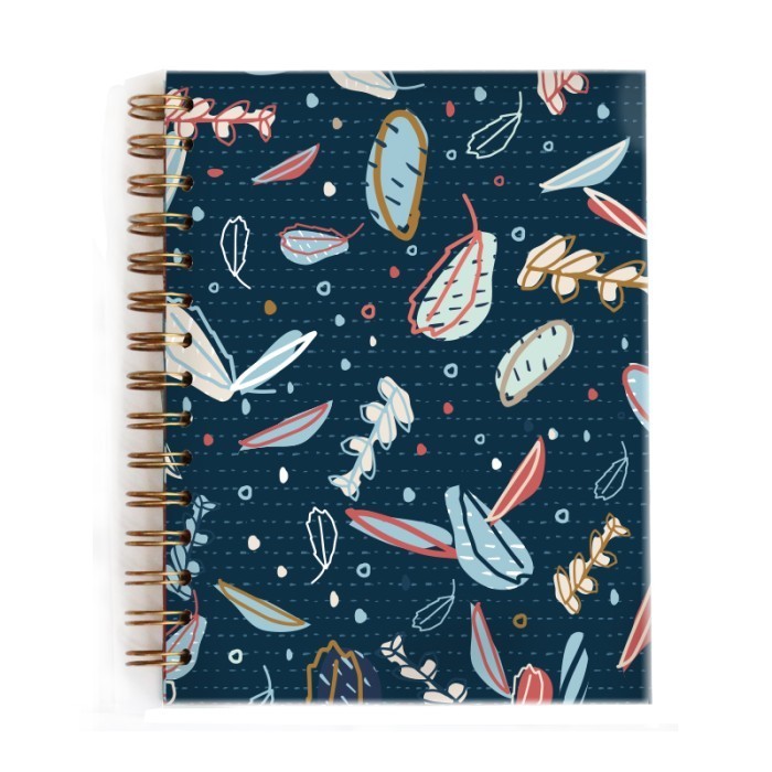 

Blank Notebook - Dedaunan - Merah