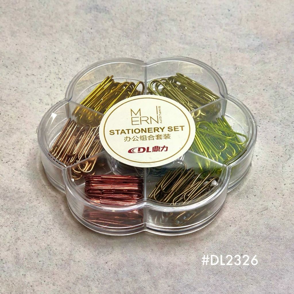 

Paper Clip Warna Metalic Impor DL2326 Paper Klip Berbagai Warna Penjepit Kertas 6 Colour - Satu Set - SHAGB