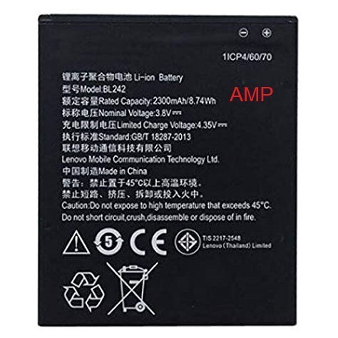 BATRE BATERAI LENOVO A6000 BL-242 ORIGINAL