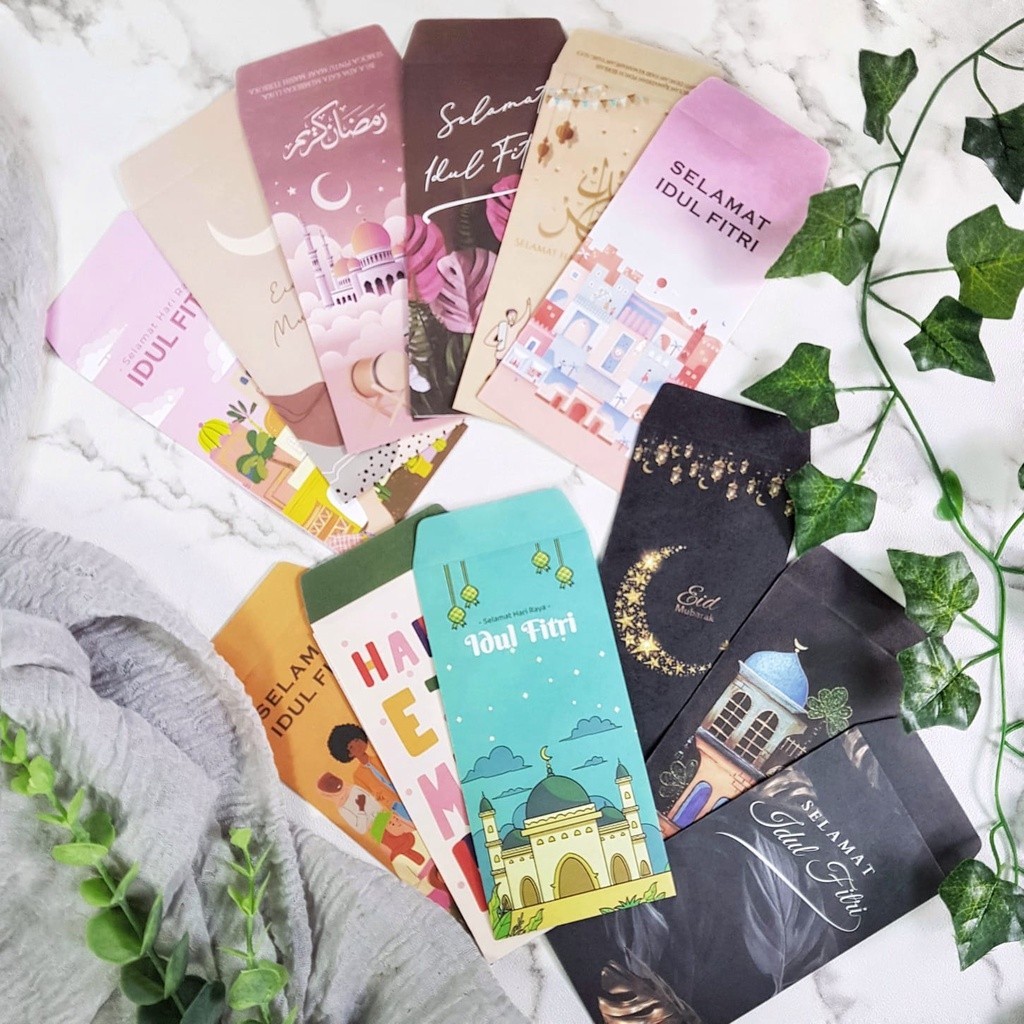 

[ ISI 10PCS ] AMPLOP LEBARAN / AMPLOP MURAH / AMPLOP LEBARAN AESTHETIC / AMPLOP PANJA.