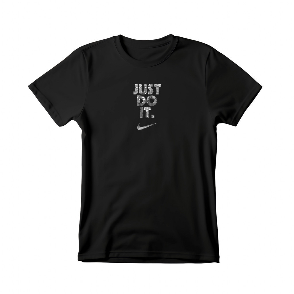 (COD) Baju Kaos Nike Pria Wanita Just Do It T-Shirt - (Black White Navy Maroon Tee)