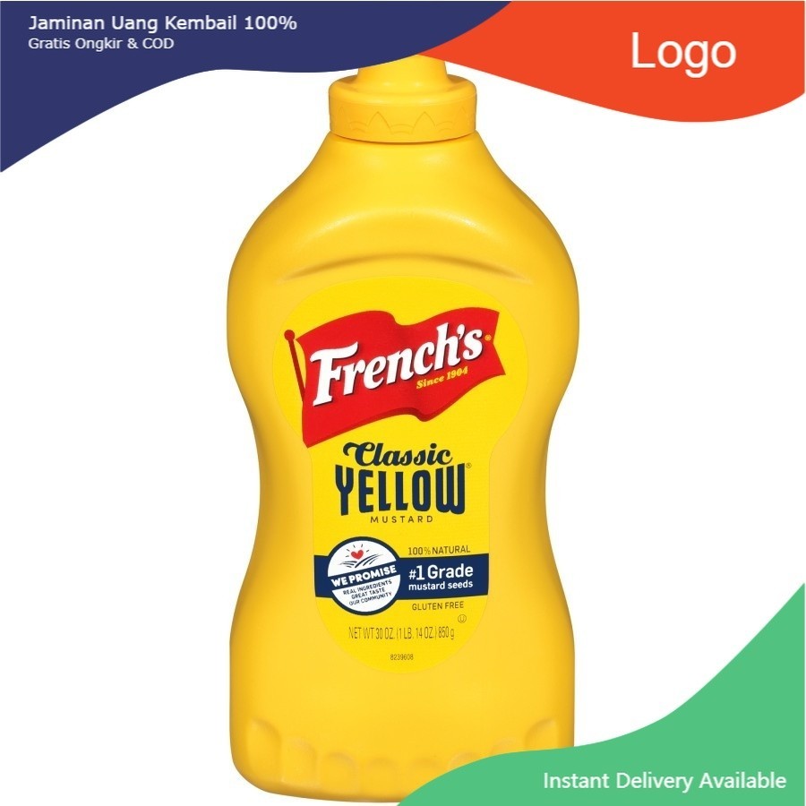 

Yellow Mustard French Classic Squeeze