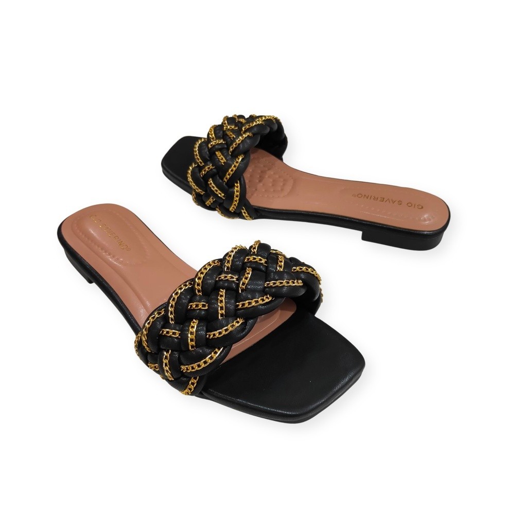 Gio Saverino JKT Gio Saverino Sandal Flat Wanita Paula Korea