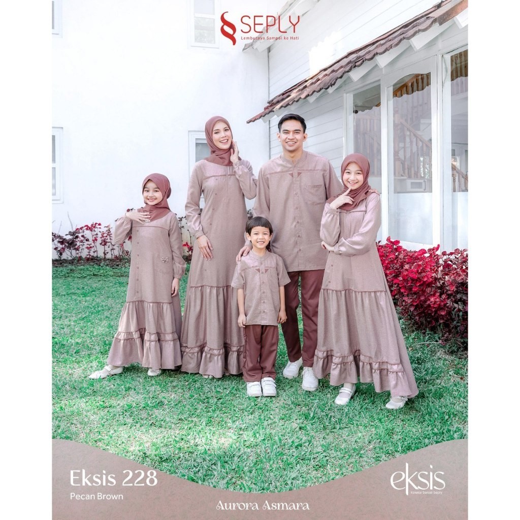 EKSIS 228 PECAN BROWN SEPLY ORIGINAL GAMIS DEWASA MEYRA 216 PECAN BROWN SELIA 141 PECAN BROWN  KOKO 