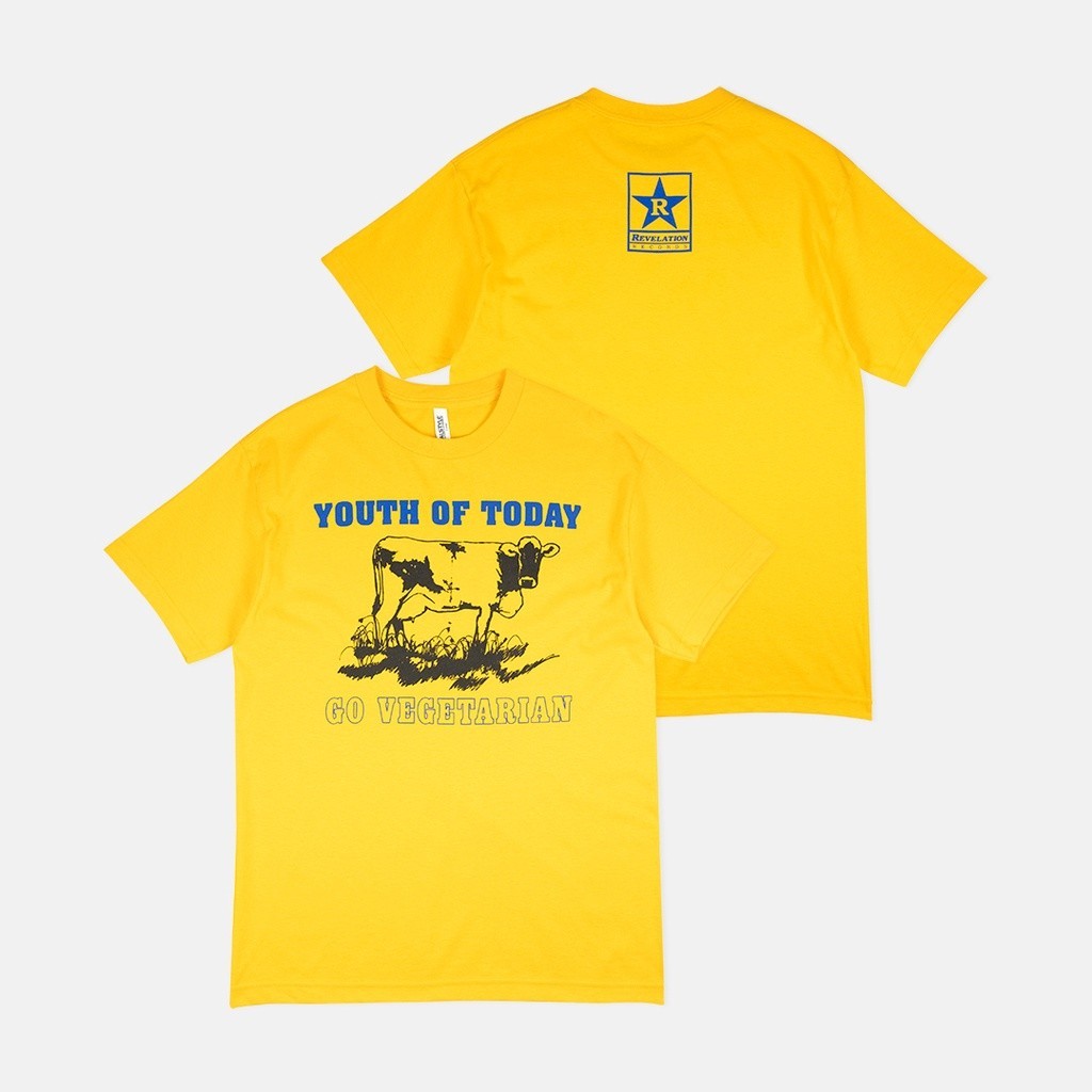 Youth Of Today - Go Vegetarian Yellow Tshirt