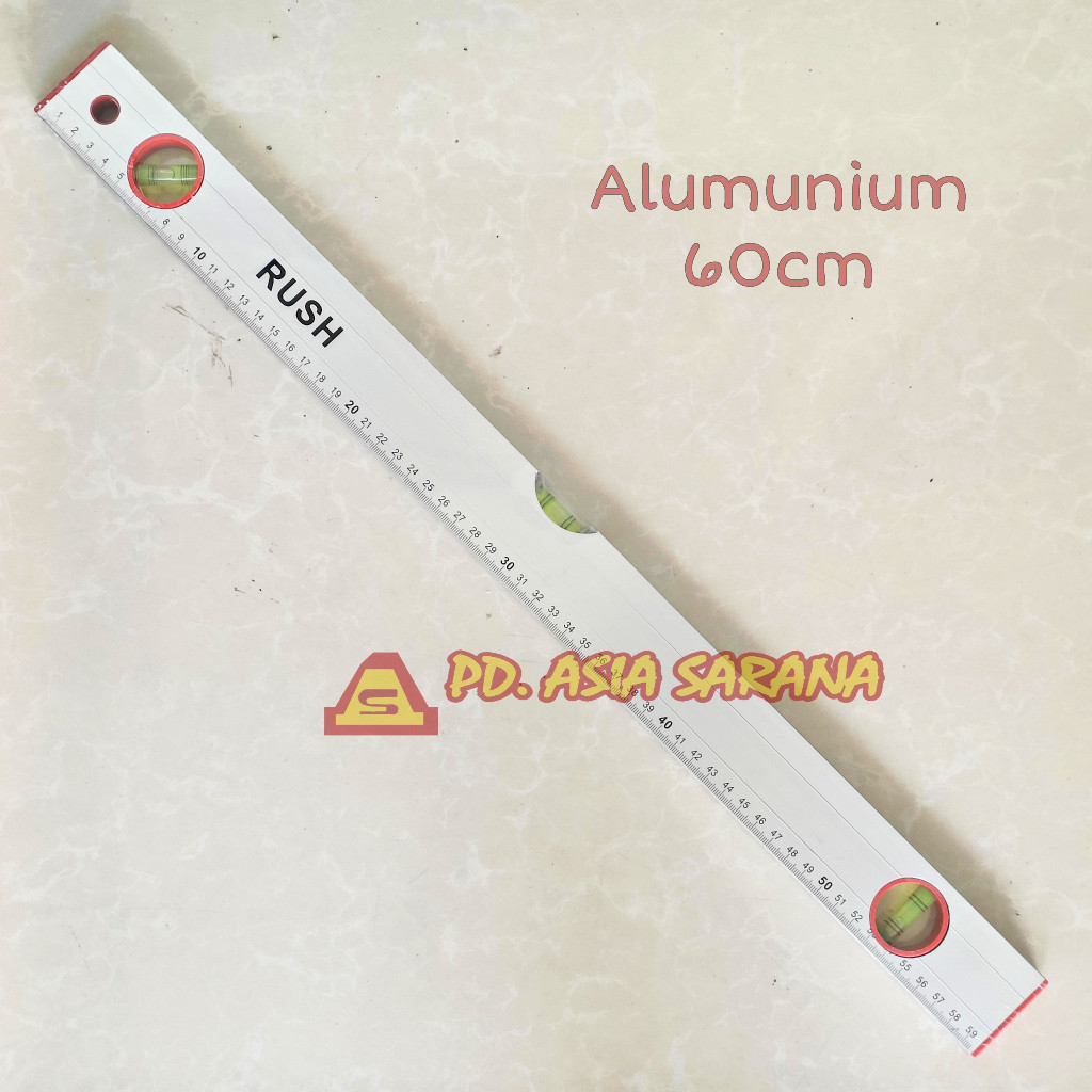 

Waterpass Tukang 60cm Alumunium RUSH Penggaris Water Pass 24 Inch