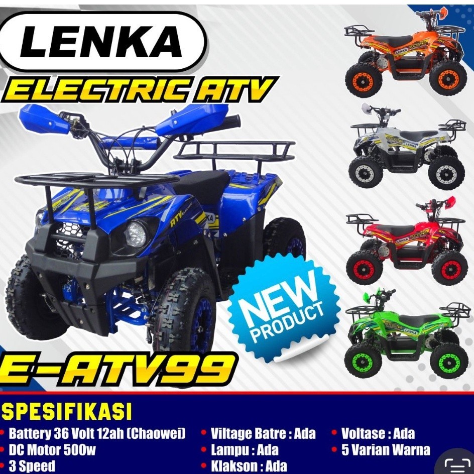 promo diskon 70% Mainan Motor Lenka ATV ELECTRIC 50cc Mini Trail ATV Touring mc99
