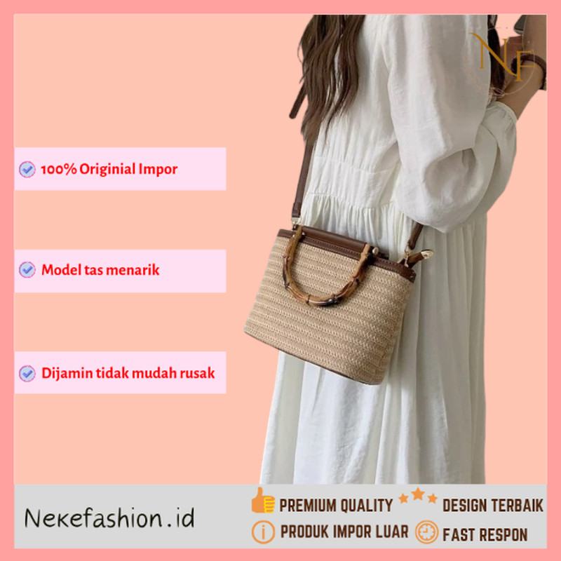 NEKE FASHION Premium Kualitas - Tas Cewek Kecil Tas Bucket Wanita Tas Bucket Mini Tas Pergi Wanita T