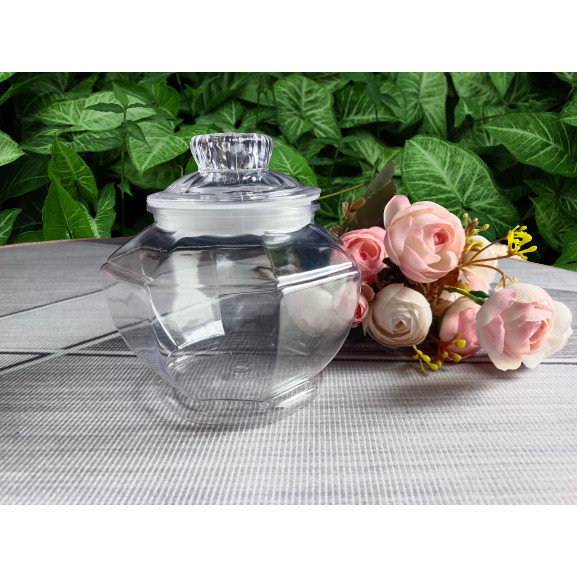 Kiara Toples Makanan Kue Lebaran Design Clasic Bahan Plastik / Toples Plastik Model Jadul / Toples P