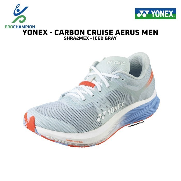 Sepatu Lari Running Shoes Yonex Carbon Cruise Aerus Men SHRA2MEX Grey