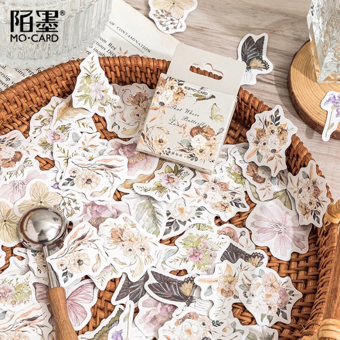 

Sticker Pack Isi 46 Lembar BUTTERFLY LANDS Edition Deco Journal Stiker