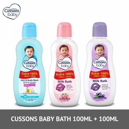 Cussons Baby Hair And Body Wash 200ml Cusson Milk Bath Soft Smooth Fresh Nouris 100 Plus 100ml Sabun