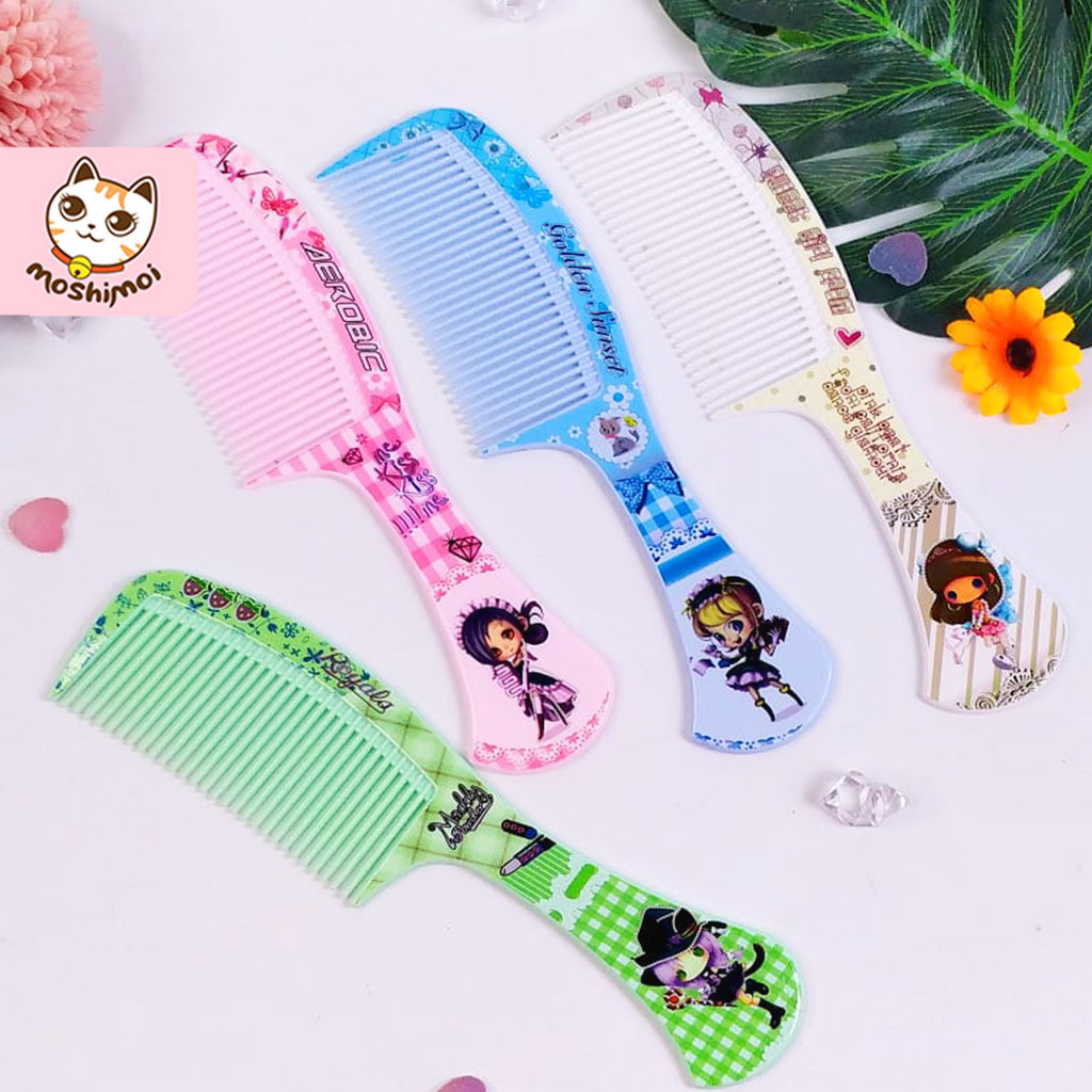 Sisir Rambut Dewasa / Anak / sisir Fashion Motif Gadis Lucu