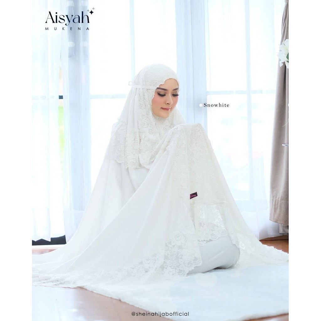 Ready Mukena Aisyah Mukena Dewasa Wanita White By Sheina Hijab