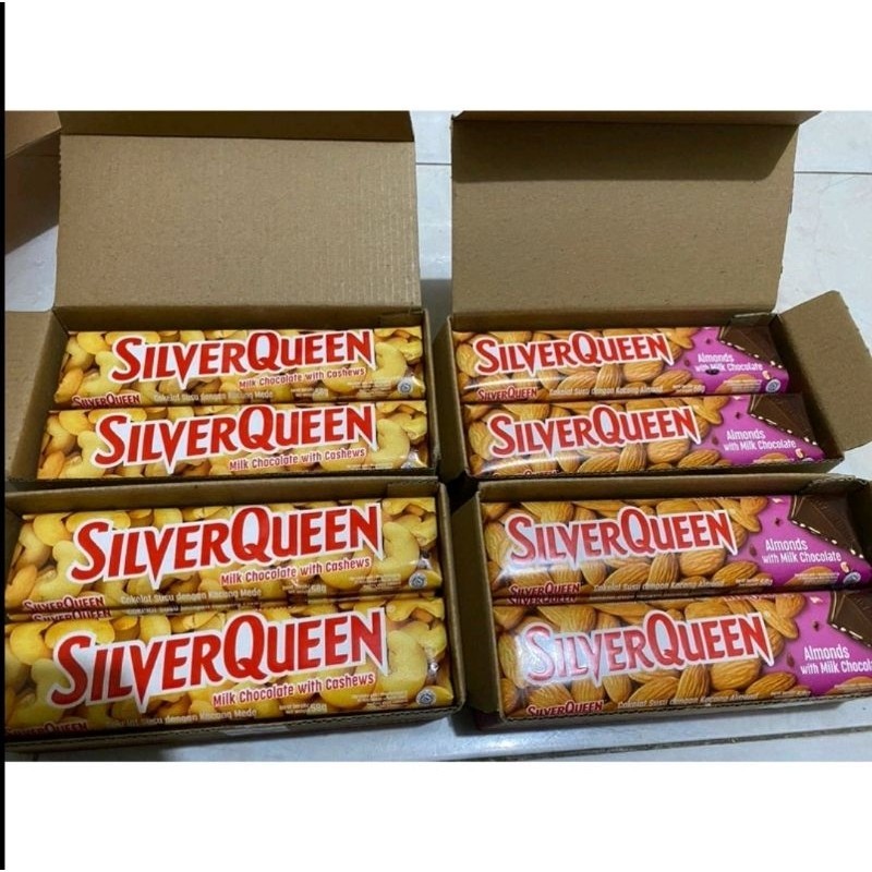 

1PCS Silverqueen Coklat Cashew & Almond 25 gr - Silverqueen Coklat 25 gr
