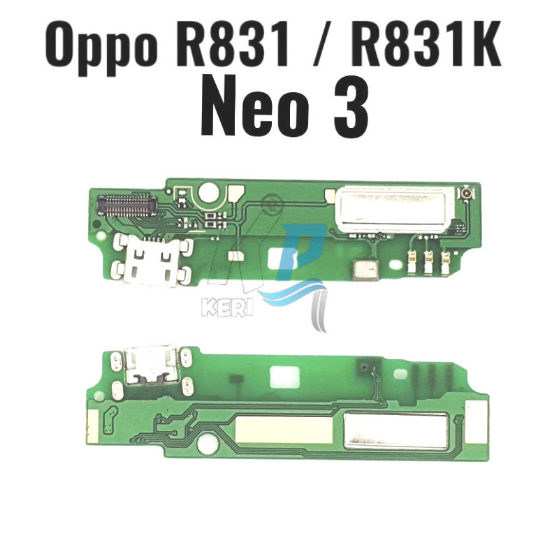 Papan Oppo R831 - R831K - Neo 3  Konektor PCB Charger & Mic Flexible Fleksibel Connector Cas