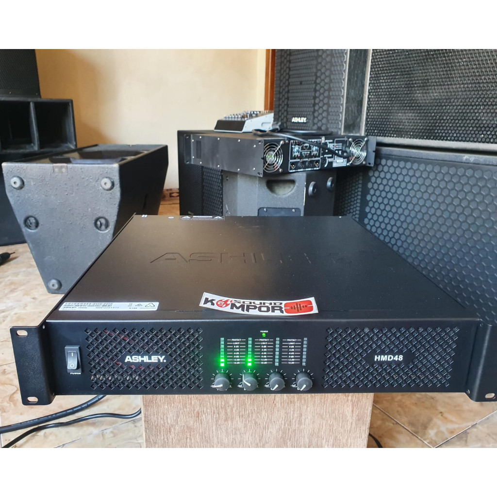 POWER AMPLIFIER 4 CHANNEL ASHLEY HMD48 / HMD 48 TERBARU