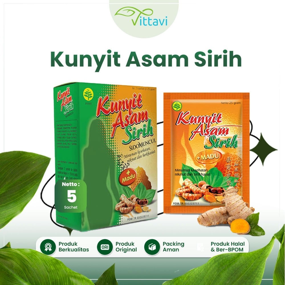 

Kunyit Asam Sirih- Minuman Instan Herbal Mengurangi Bau Badan