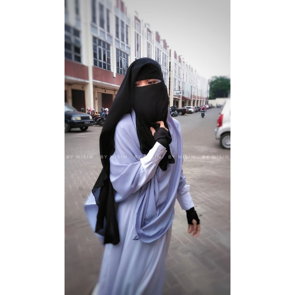 Zahira Niqab 3 layer Polos