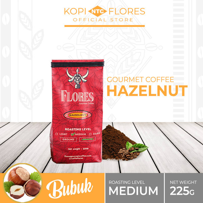 

[Coffee New] FLORES Gourmet Coffee Hazelnut (Bubuk)