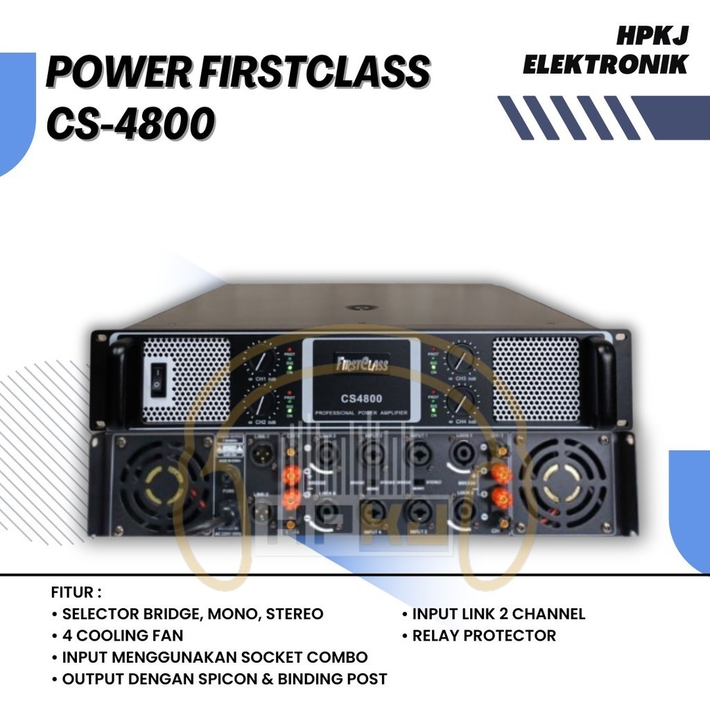 Professional Power Amplifier Firstclass CS 4800 POWER FIRSTCLASS CS4800