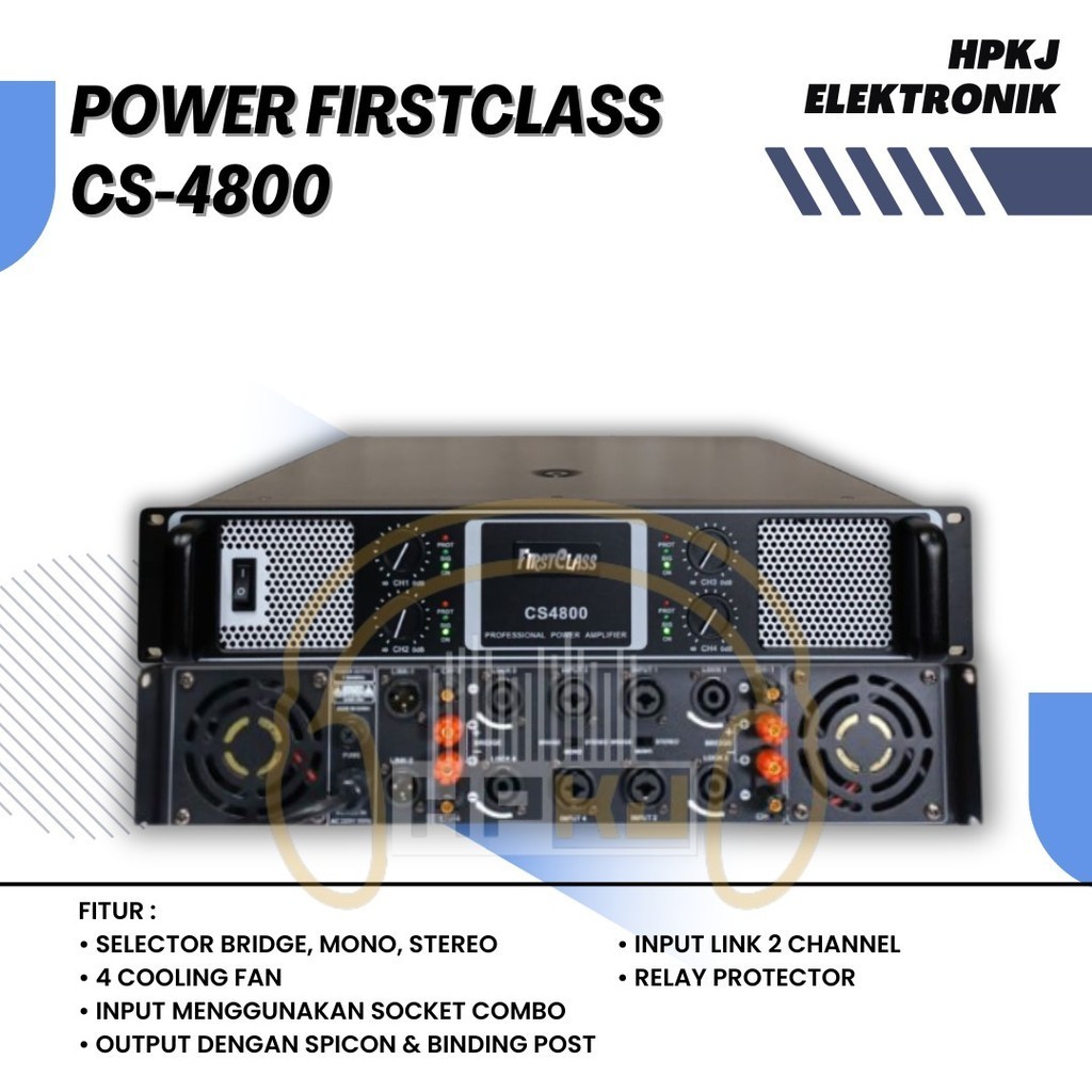 Professional Power Amplifier Firstclass CS 4800 POWER FIRSTCLASS CS4800