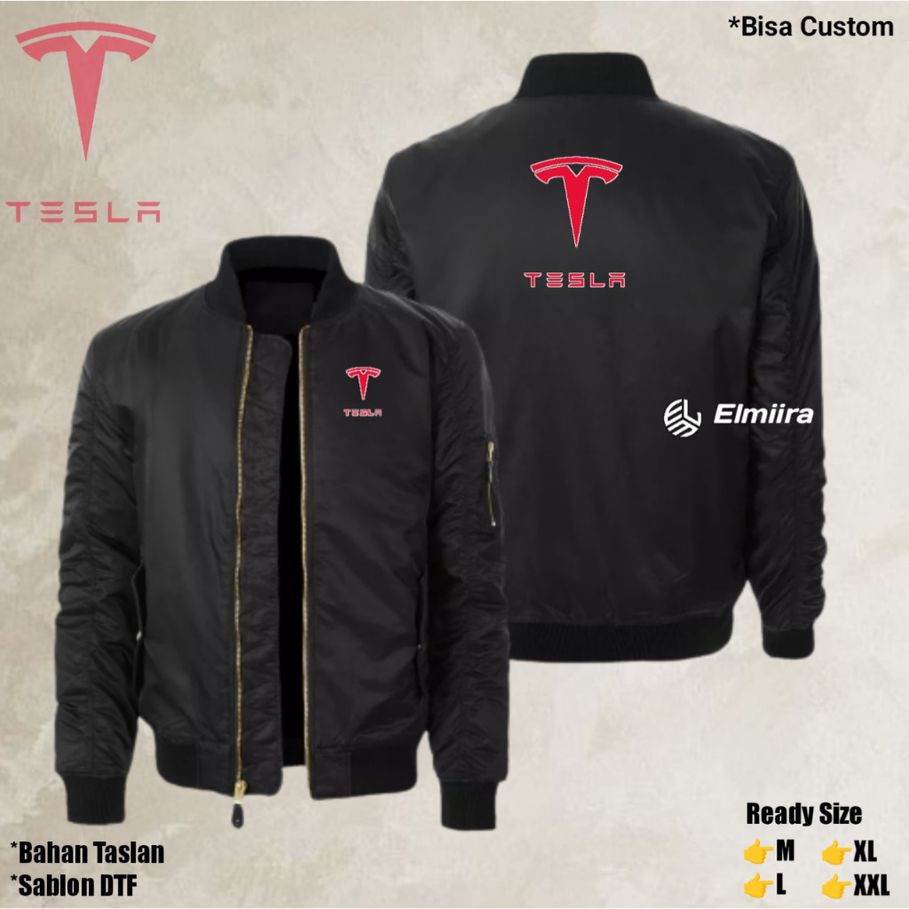 Jaket Tesla Bomber Jaket Custom Bomber