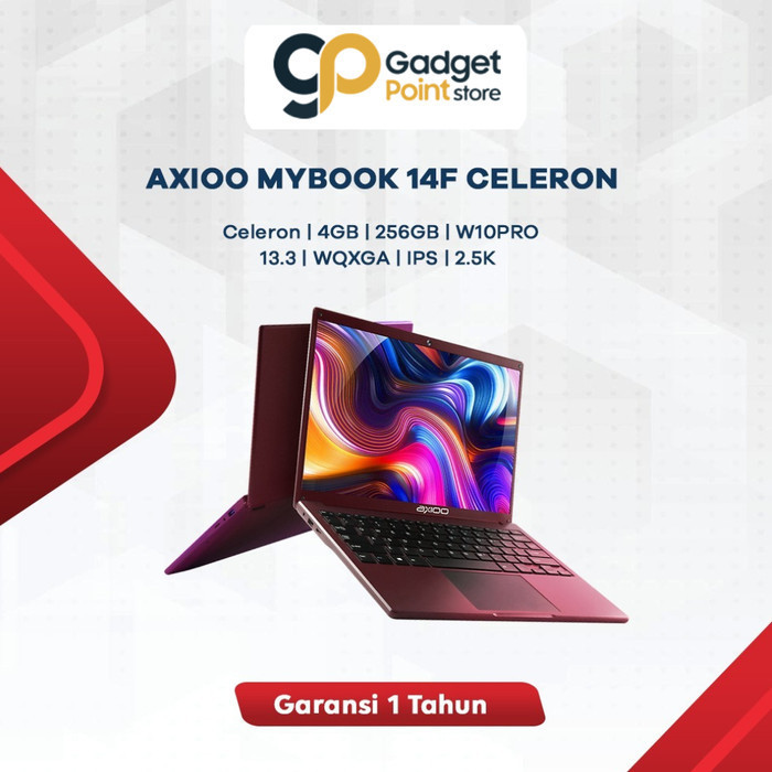 Laptop Axioo MyBook 14F (RAM4GB/SSD128GB) 14” 2.5K IPS Display