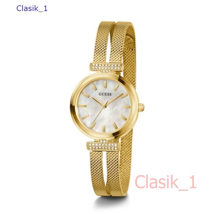 Original 100% GUESS GW0471L2  ARRAY Jam Tangan Wanita  Gold Mesh