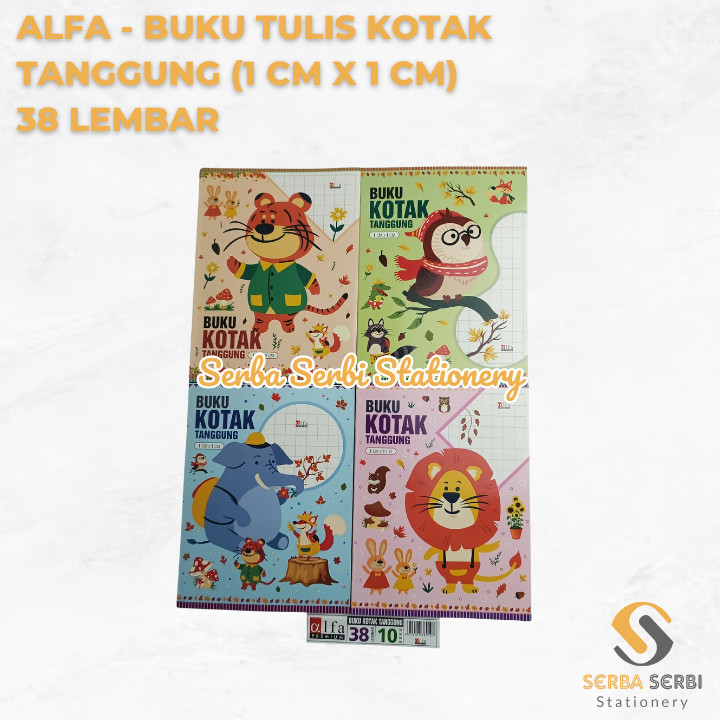 

ALFA - (PAK) BUKU TULIS KOTAK SEDANG / TANGGUNG / MANDARIN KECIL 38 LEMBAR