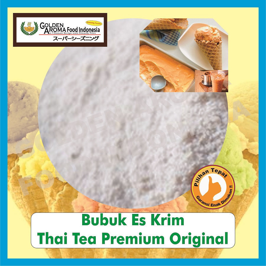 

Bubuk Es Krim Thai Tea Premium 250Gr Serbuk Ice Cream Powder Thaitea 250 Gr Eskrim Premix Gelato