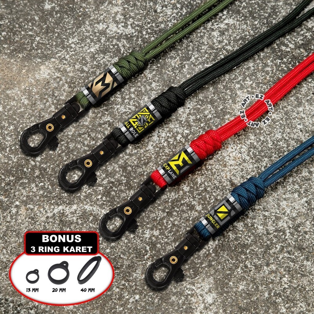 

Lanyard Logo MLBB Mobile Legends Role Gantungan ID Card Name Tag Hp Tali Paracord