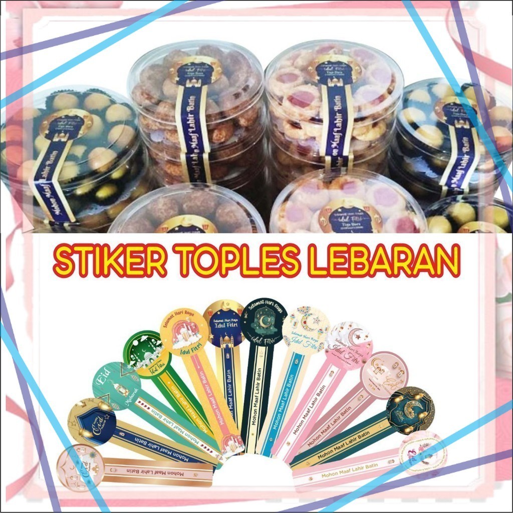 

[Aenbag] (isi 20) Stiker toples lebaran idul fitri
