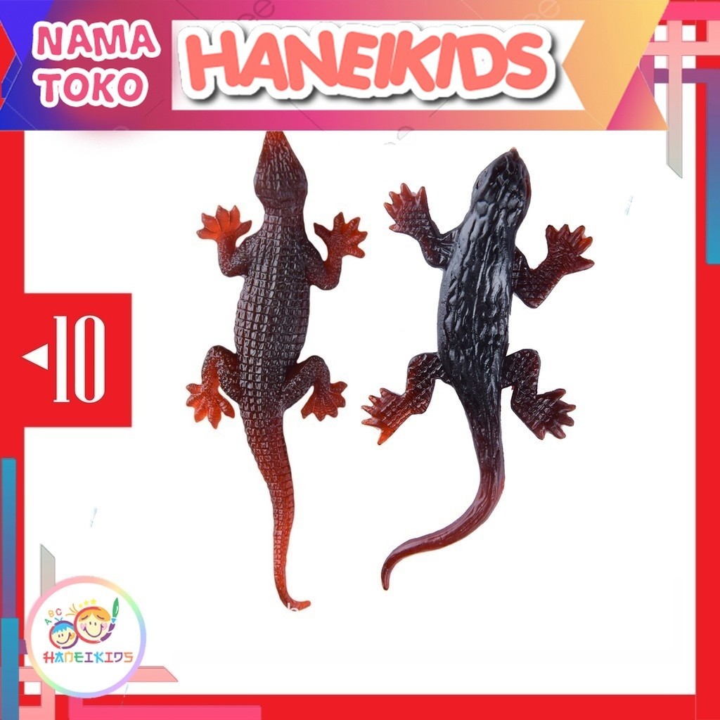 Mainan Cicak Karet / Cicak Mainan Karet lizard prank toy squishy karet rubber