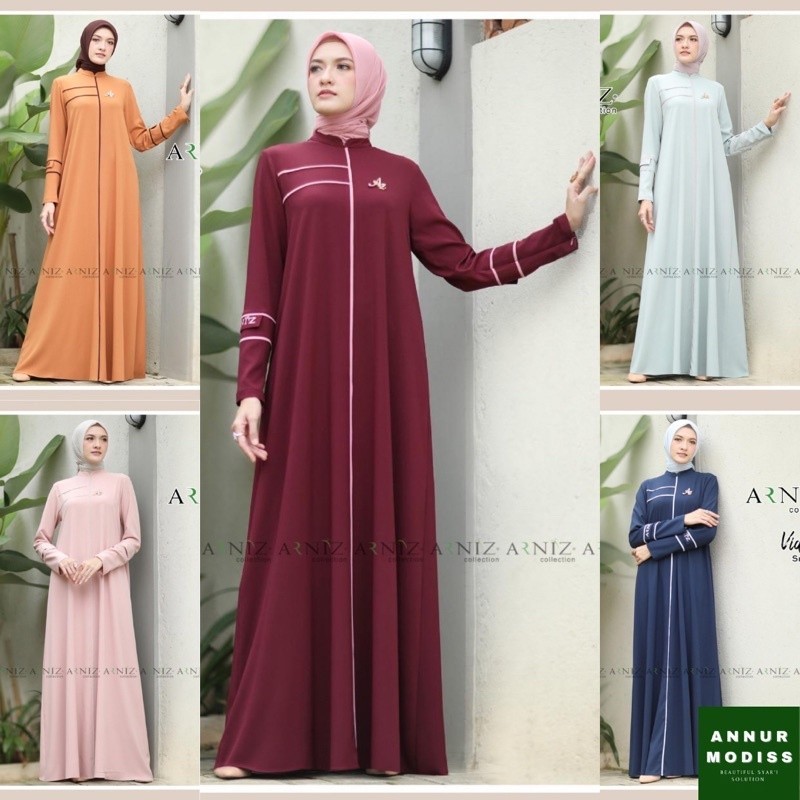 Vida Set Original By Arniz Collection Gamis Dress Terbaru