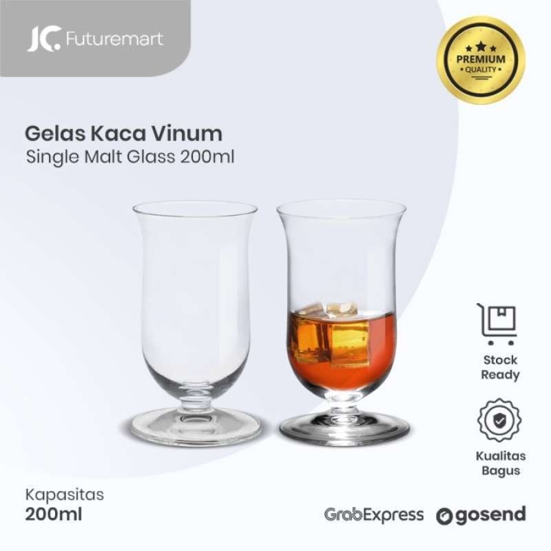 Gelas Kaca Vinum Single Malt Glass Model Riedel 200ml HJY3002