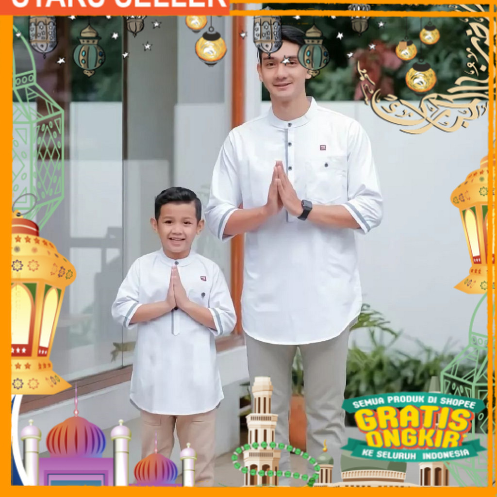 BAJU KOKO KURTA COPLE  TERBARU/ BAJU KOKO KURTA AYAH DAN ANAK/BAJU KOKO ANAK REMAJA ANAK SD SMP/BAJU