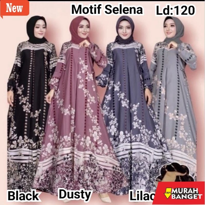 Gamis untuk  LEBARAN- GAMIS HYGET 100 RIBU DAPAT 3