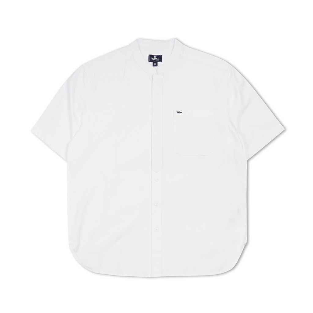 M.GEE Baju Muslim Koko Pria Lengan Pendek ALFERO C085 White