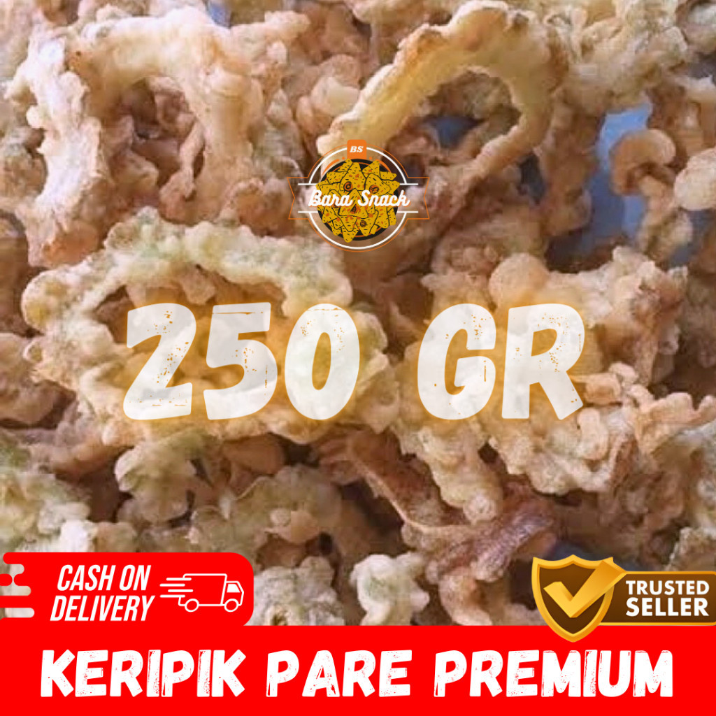 

[ 250gr ] Keripik Pare Gurih Cap RBK Premium / Kripik Pare Crispy / Camilan Snack Kiloan Murah