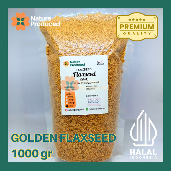 

Nature Produced Golden Flaxseed Biji Rami Organic