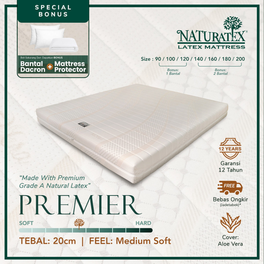 Kasur Latex Naturatex Premier uk.90x200-200x200cm