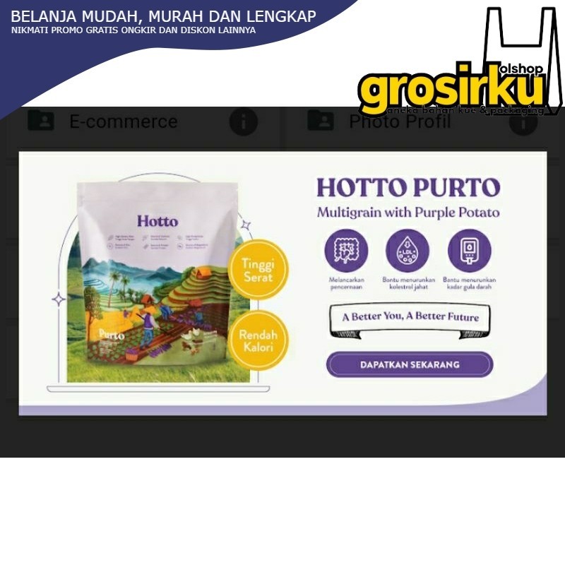 

HOTTO PURTO 1 POUCH 16 SACHET ( MINUMAN MULTIGRAIN )
