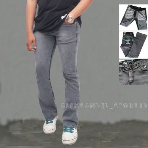 RH Celana Jeans Cutbray Pria Orlen Denim Original Bahan Stretch Jeans Semi Cutbrai Pria Lepis Cutbra
