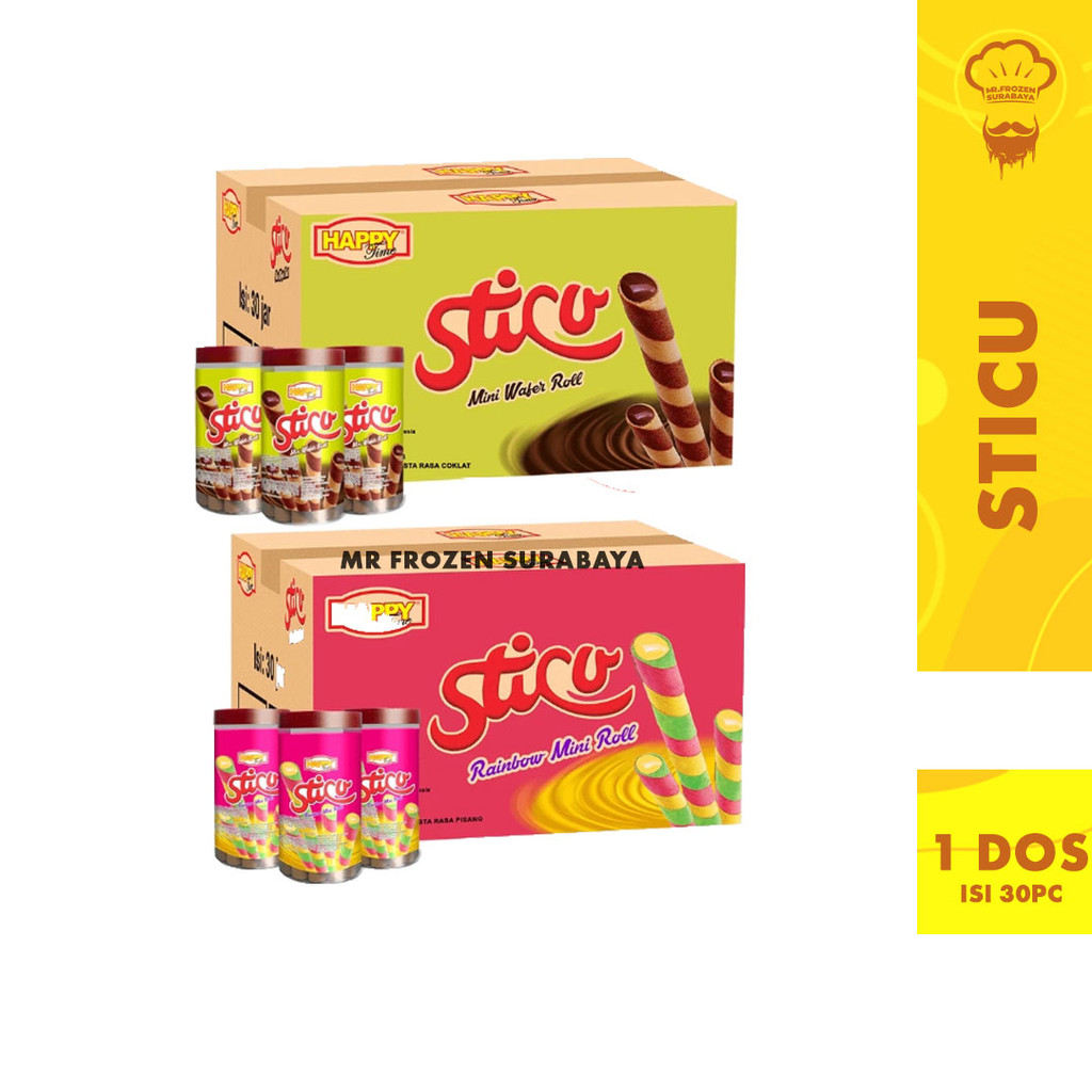 

[1 DUS ISI 30PC] Happy Time Astor Sticu Mini Wafer Roll Chocolate