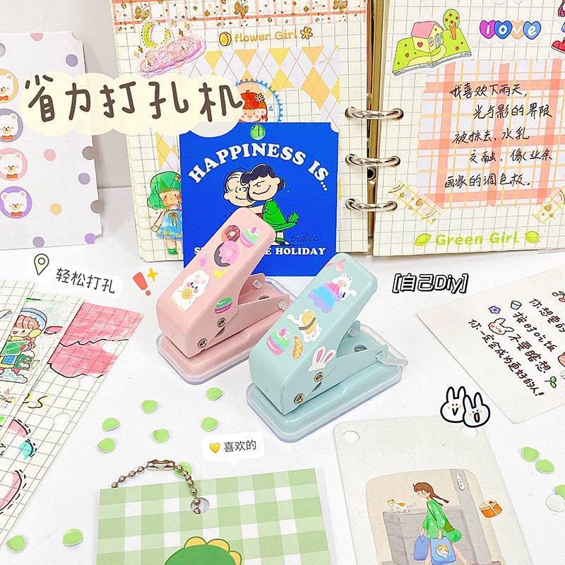 

Mini Hole Puncher/One Hole Punch/Pembolong Kertas Satu Lubang/Pelubang Kertas Mini Portabel