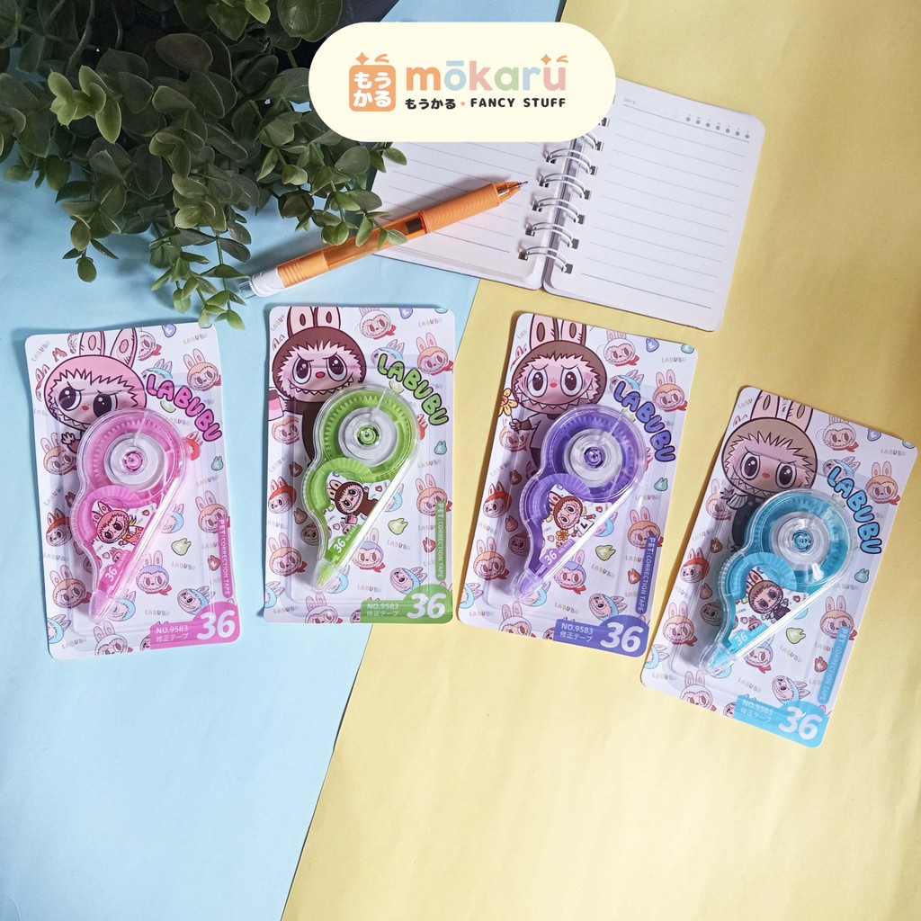 

Fancy Correction Tape Labubu 9583 / Tip-Ex Kertas Kering Pita Koreksi Murah Berkualitas